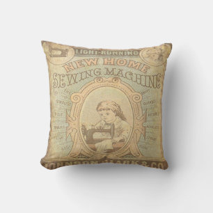 Coussin Machine à coudre vintage nouvelle maison