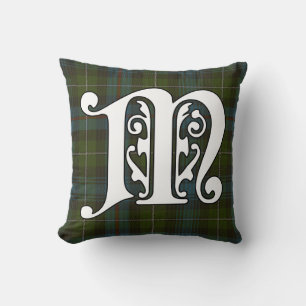 Coussin MacKenzie Clan Tartan Monogramme