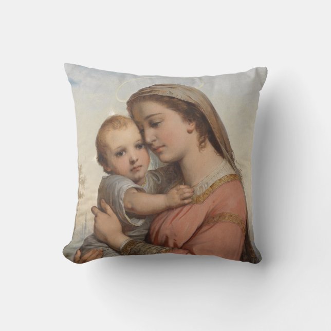 Coussin Madone et Enfant (Recto)