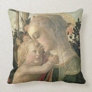 Coussin Madonna et enfant avec St John le baptiste, detai