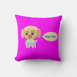 Coussin Magenta de chiot