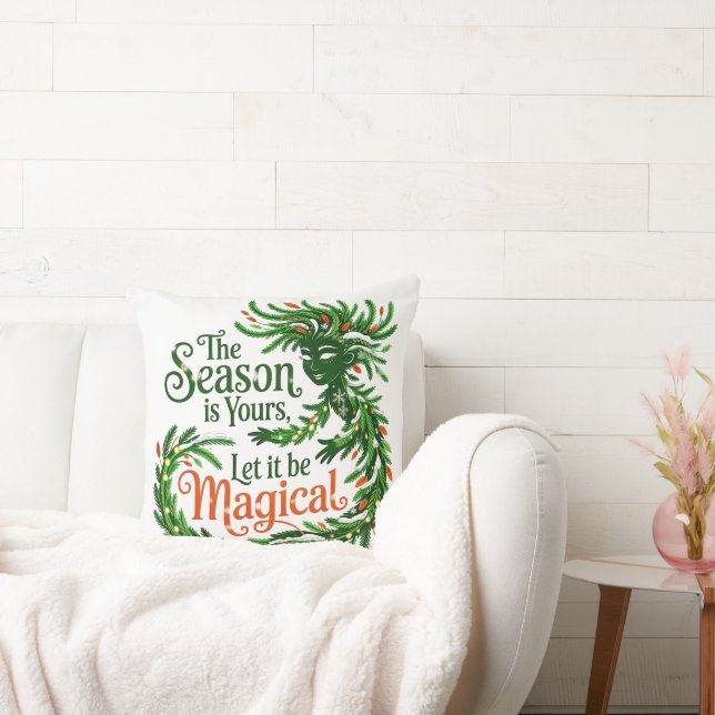 Coussin Magical Forest Queen Winter Spirit Christmas (Canapé)