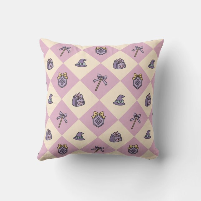 Coussin Magical Girl Pink Checkered (Verso)