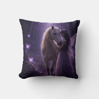 Coussin Magical Horse and Girl Decor