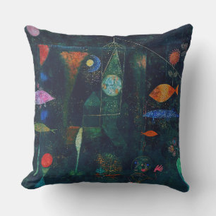 Coussin Magie de poisson de Paul Klee Peinture Abstraite A