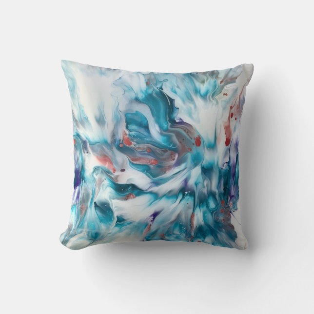 Coussin Magie sarcelle (Recto)