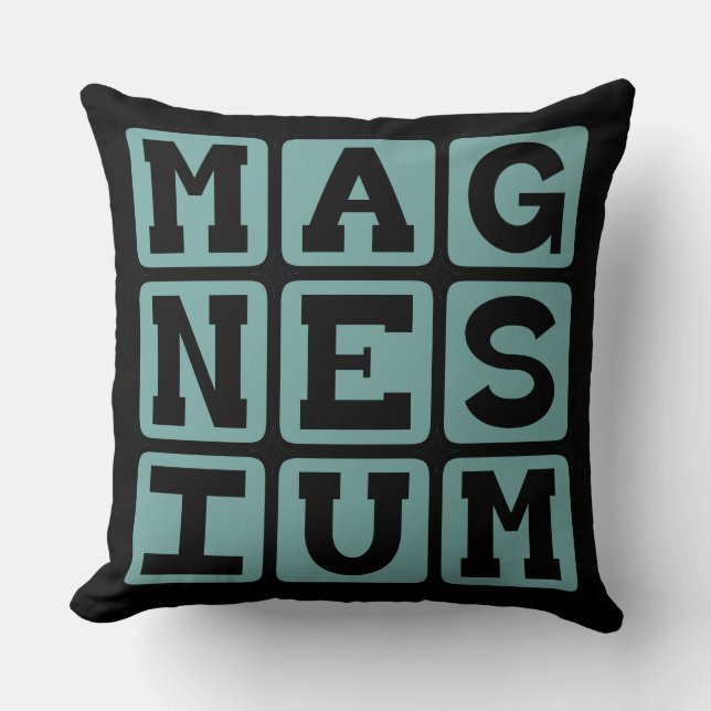 Coussin Magnésium, élément chimique (Recto)