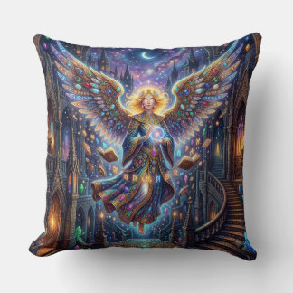 Coussin Magnifique Ange de Fantaisie Étoile Nuit Magique P