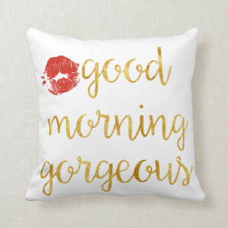 Coussin magnifique bonjour
