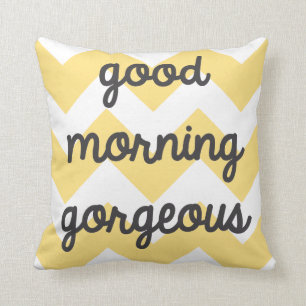 Coussin magnifique bonjour