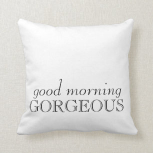 Coussin magnifique "bonjour"