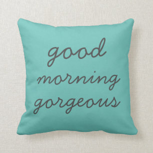 Coussin magnifique bonjour