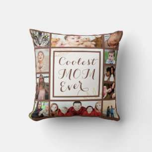 Coussin Magnifique Coolest Mom Ever You Photo Collage