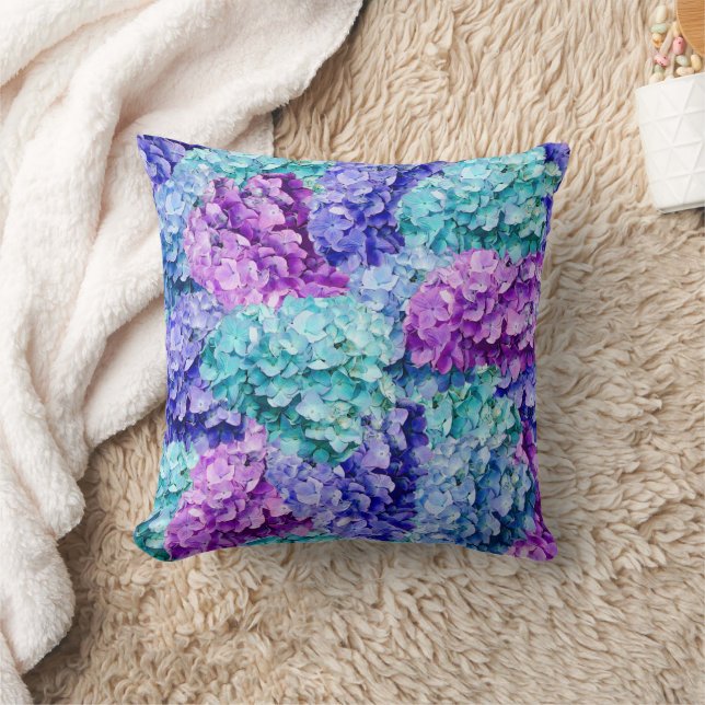 Coussin Magnifiques fleurs d'hydrangée (Couverture)