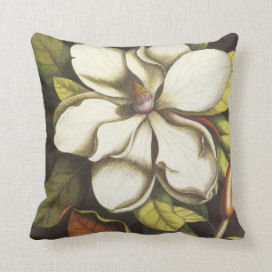 Coussin Magnolia blanche