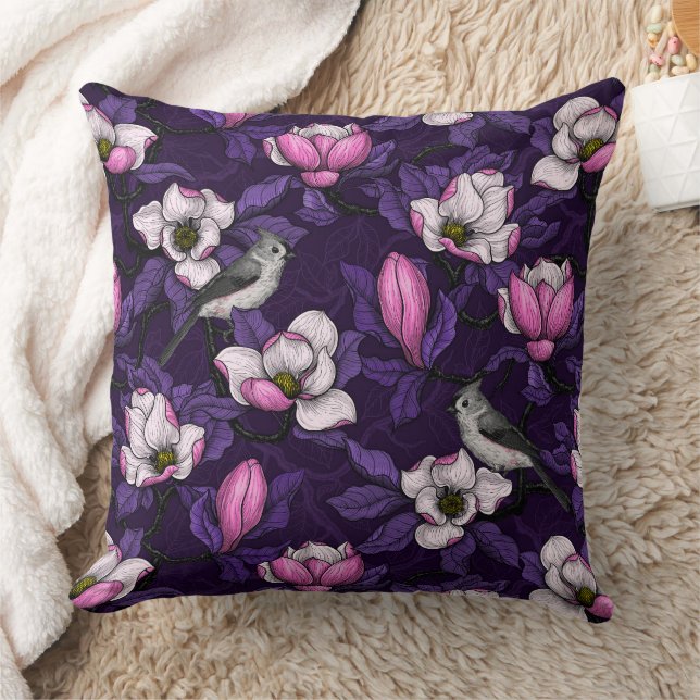 Coussin Magnolia en floraison et tireur 4 (Couverture)