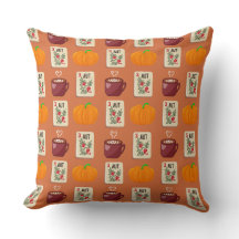 Coussin Mahjong d'automne