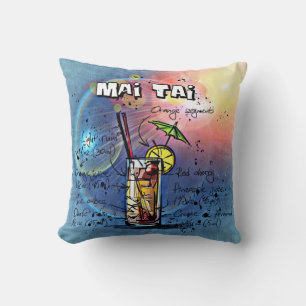 Coussin Mai Tai Cocktail (#4 sur 12 jeux de recettes de bo