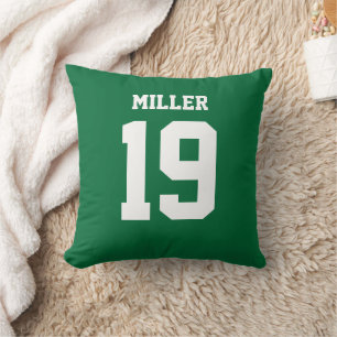 Coussin Maillot de sport vert et blanc double face avant a