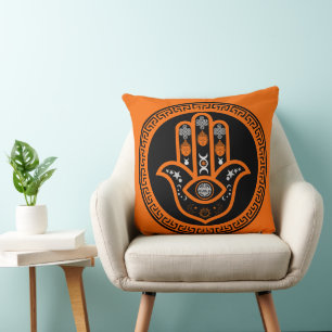 Coussin Main de Hamsa Protection contre le Mauvais Œil