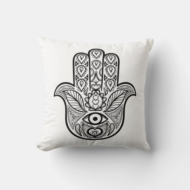 Coussin Main inspirée de Hamsa (Recto)