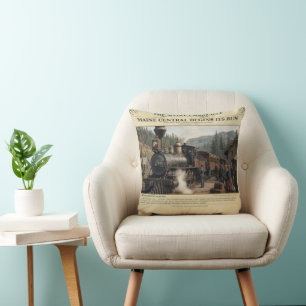 Coussin Maine Central Commence Son Exploitation 1862