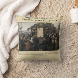 Coussin Maine entre dans l'Union 15 mars 1820