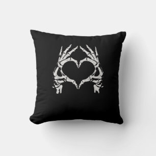 Coussin Mains de coeur de squelette - Halloween - Mains de