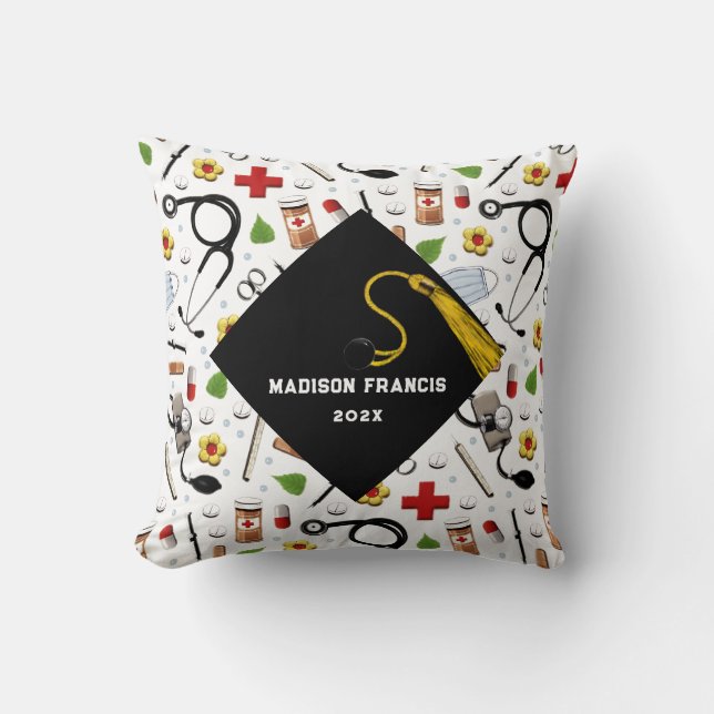 Coussin Maintien des diplômes d'infirmière (Recto)