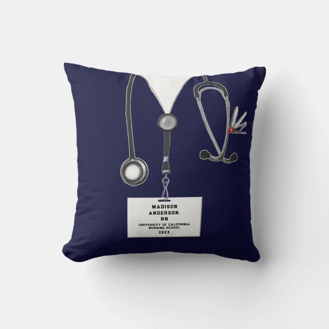 Coussin Maintien des diplômes d'infirmière (Recto)