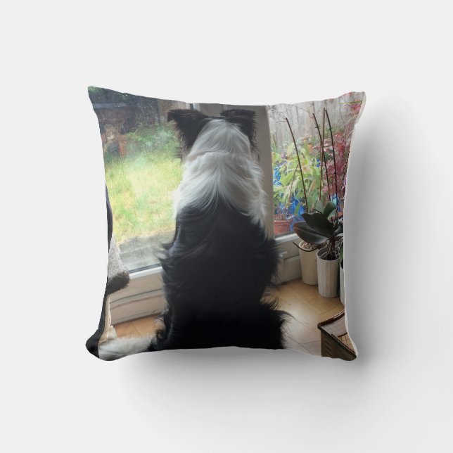 Coussin Maisie, il pleut (Recto)