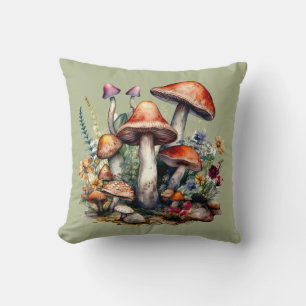 Coussin Maison Champignons Cosy