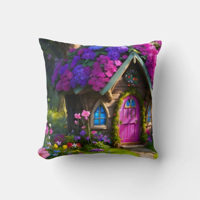 Coussin Maison de fée (Recto)
