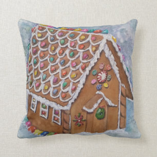 COUSSIN MAISON DE PAIN D'ÉPICE DE NOËL