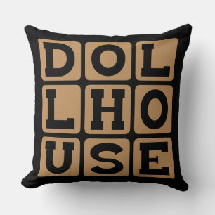 Coussin Maison de poupée, Maison pour poupées