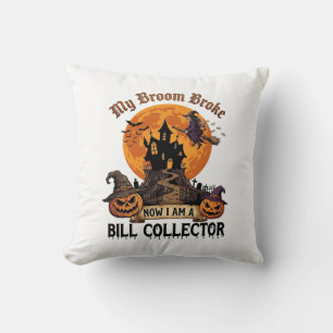 Coussin Maison hantée d'Halloween de percepteur de facture