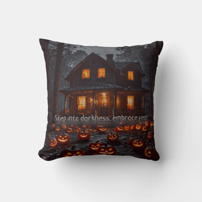 Coussin Maison hantée - Halloween (Recto)