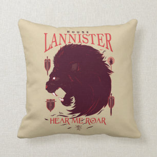Coussin Maison Lannister - Entendez-moi Roar