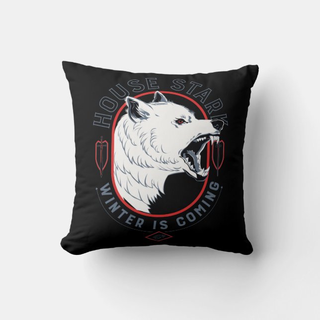 Coussin Maison Stark - L'hiver approche (Recto)