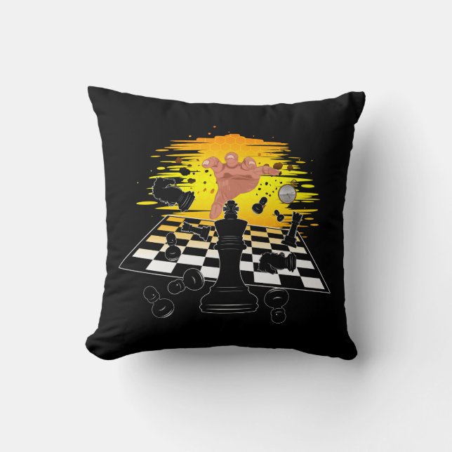 Coussin Maître d'échecs (Recto)