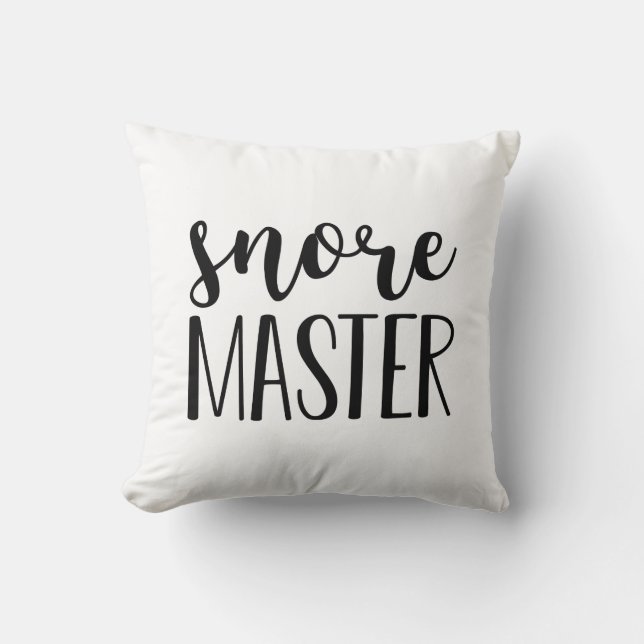 Coussin Maître ronfleur (Recto)