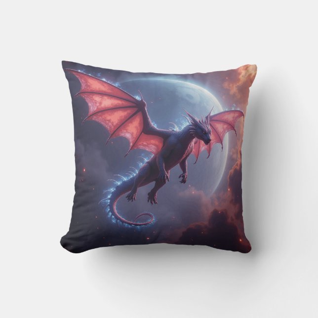 Coussin Majestic Guardian: Nebula Dragon Pillow (Recto)