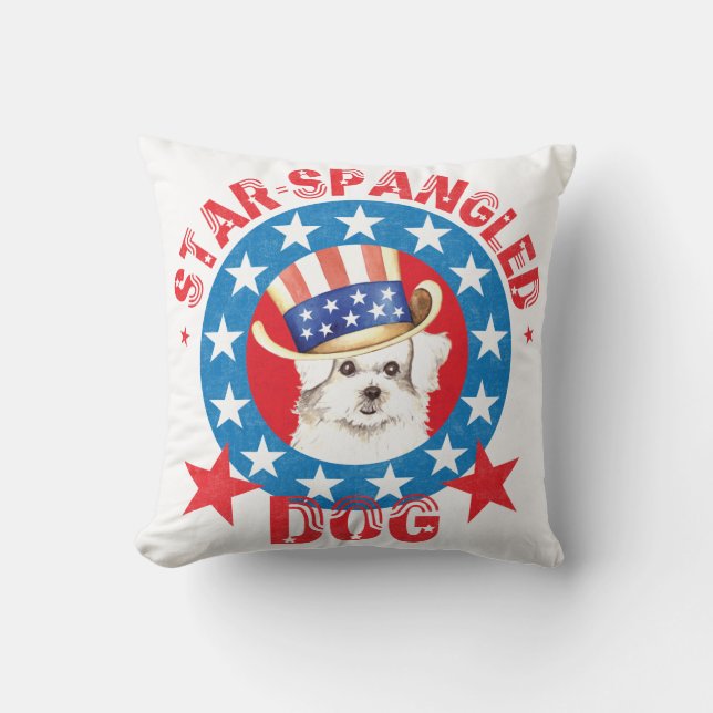 Coussin Maltais patriotique (Recto)