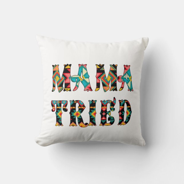 Coussin Mama A Essayé, Essayé Mama (Recto)