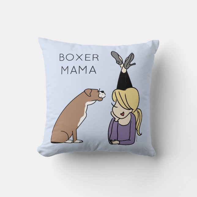 Coussin Mama de boîte personnalisée (Recto)
