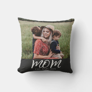 Coussin Maman a établi une photo de script moderne
