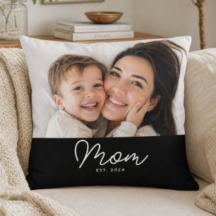 Coussin Maman a établi une photo de script moderne
