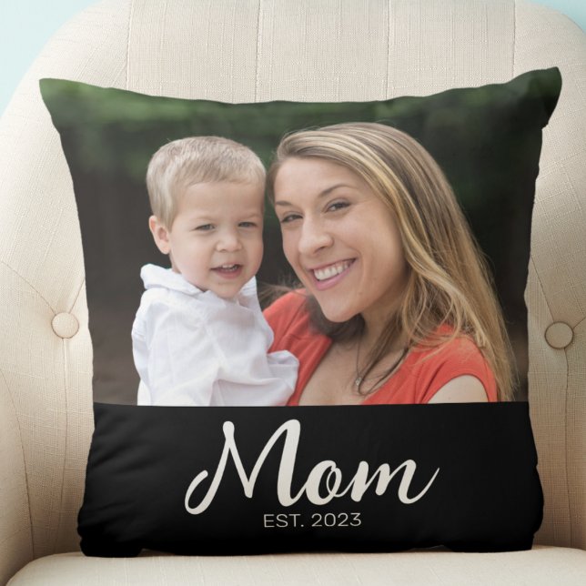 Coussin Maman a établi une photo de script moderne (Créateur téléchargé)