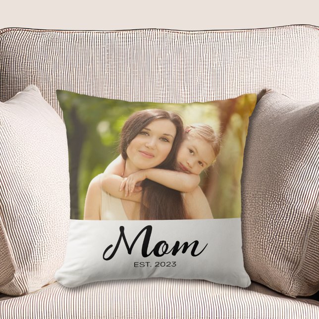 Coussin Maman a établi une photo de script moderne (Créateur téléchargé)