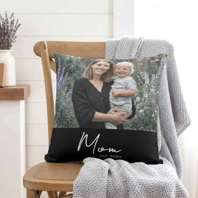 Coussin Maman a établi une photo de script moderne (Créateur téléchargé)